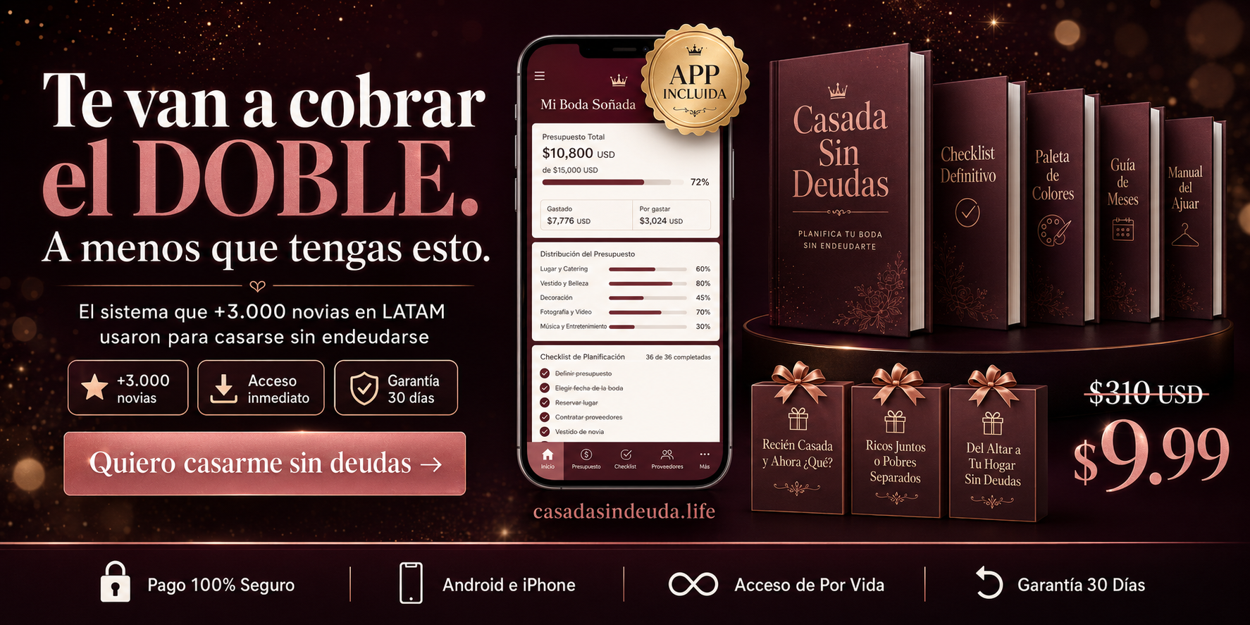 Casada Sin Deudas — Guía y App para planear tu boda sin deudas